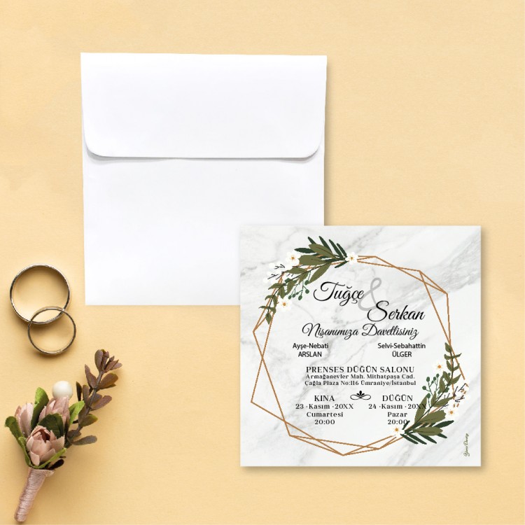 Beren Kare Davetiye 1803 - Detay Görseli 1